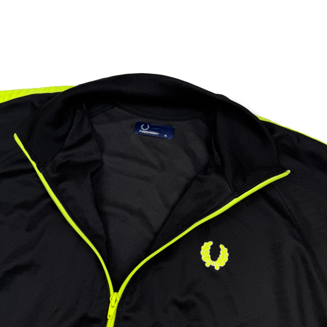 Fred Perry Trainingsjacke Schwarz (XL)