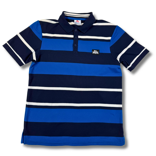 Lonsdale Poloshirt Blau Schwarz Weiß (M)