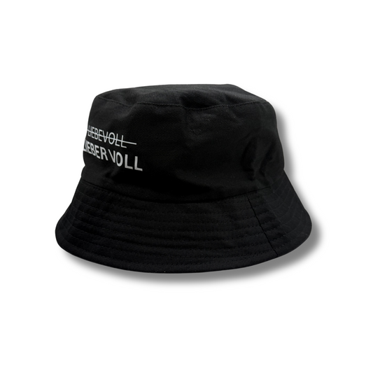 Fischerhut "LIEBER VOLL" Schwarz