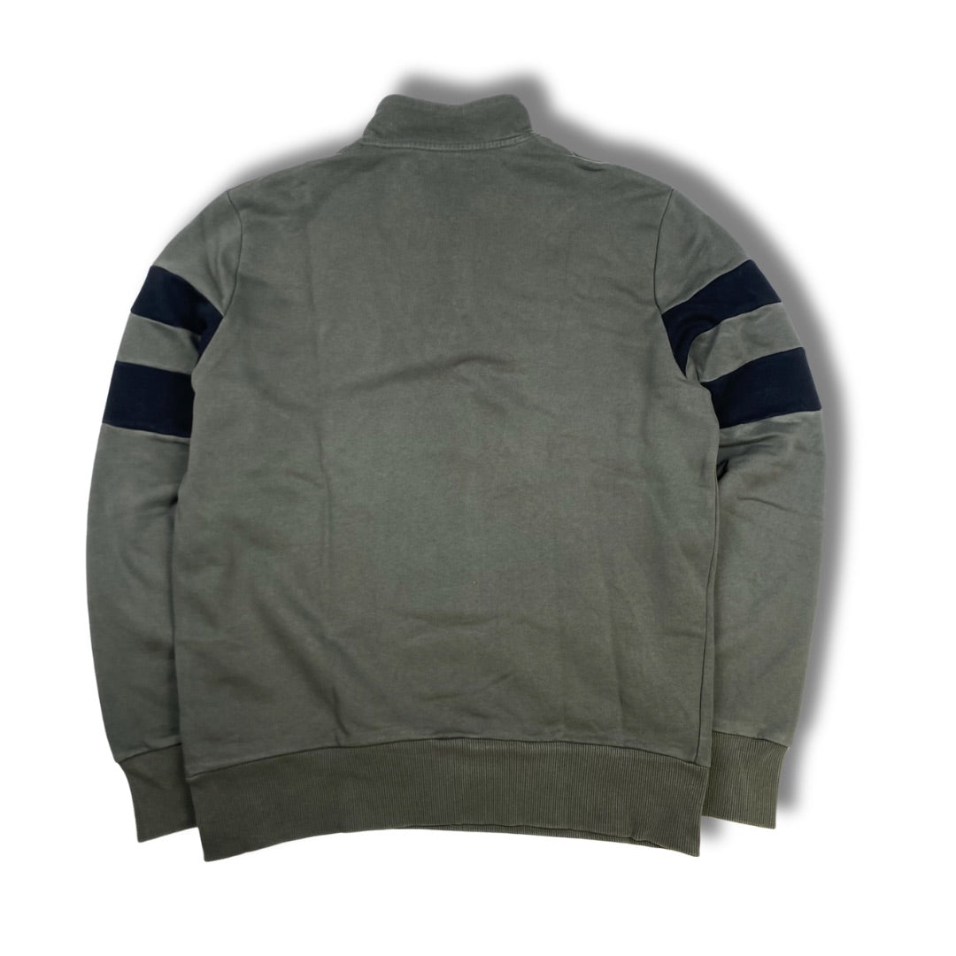 Fred Perry Half-Zip Grau-Schwarz (L)