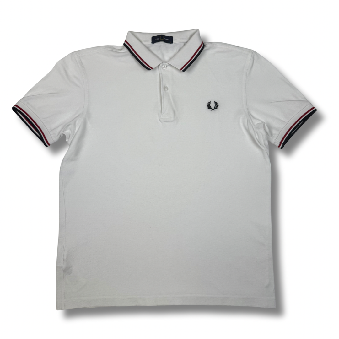 Fred Perry Poloshirt Weiß (M)