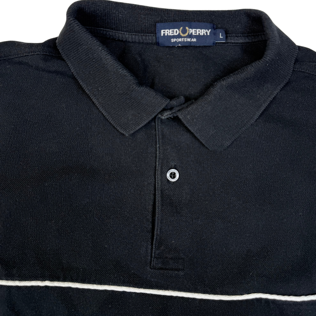 Fred Perry Poloshirt Schwarz (L)
