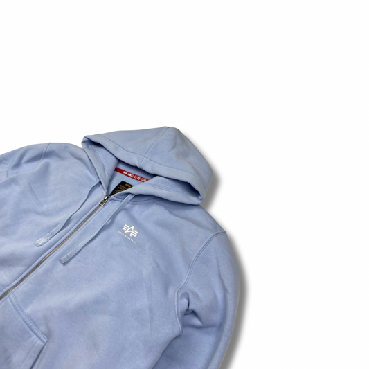 Alpha Industries Zipper Hellblau (XL)