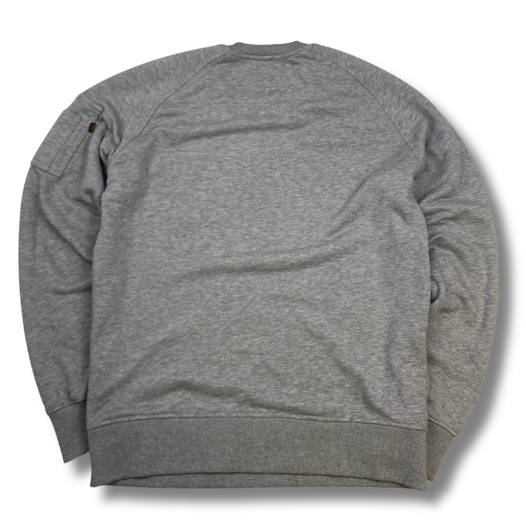 Alpha Industries Pullover Grau (M)