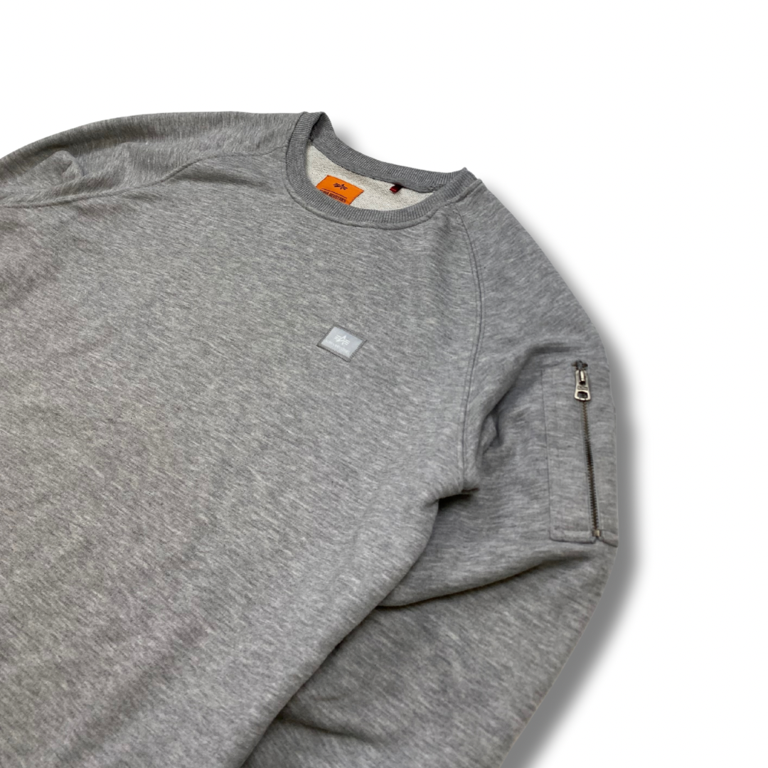 Alpha Indutsries Pullover Grau (L)