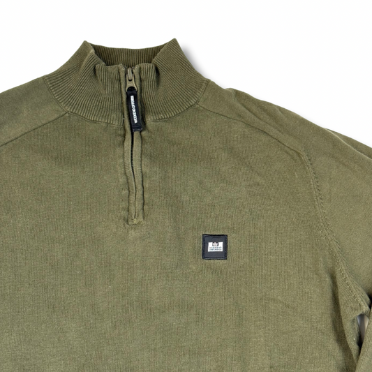 Weekend Offender Half Zip Pullover Khaki (M)