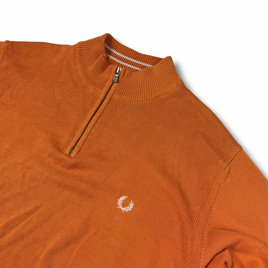 Fred Perry Half Zip Orange (XL)