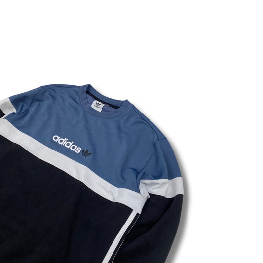 Adidas Retro Pullover Blau-Schwarz (S)