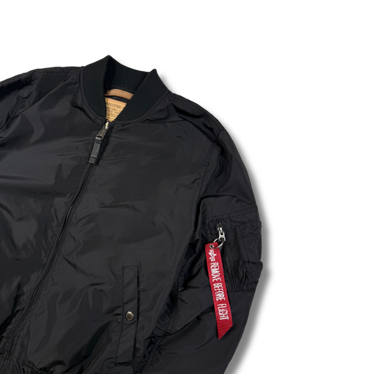 Alpha Industries Bomberjacke Schwarz (L)