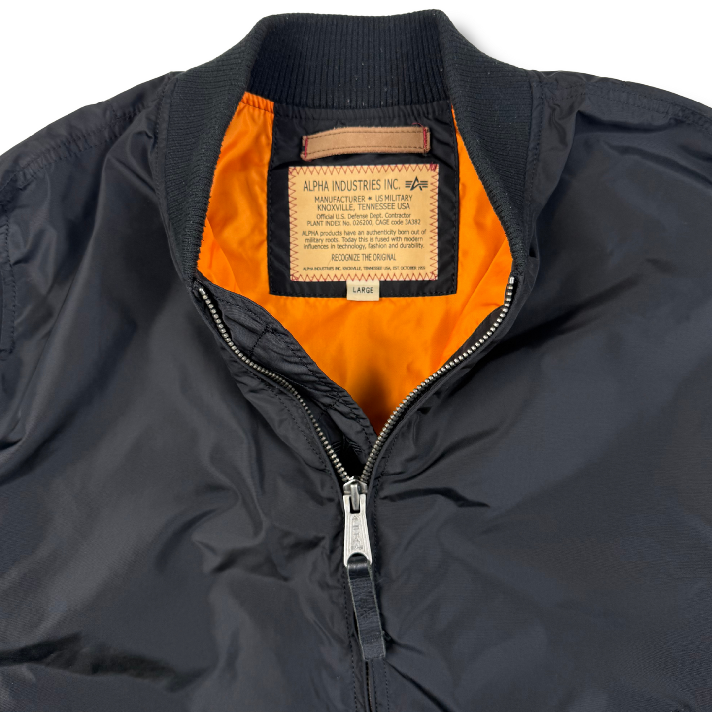 Alpha Industries Bomberjacke Schwarz (L)