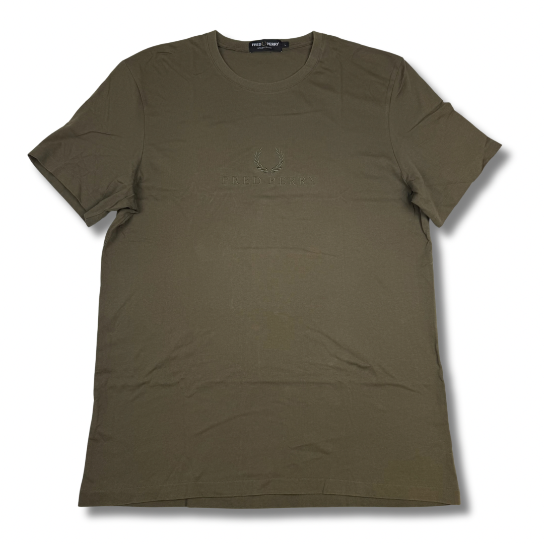 Fred Perry T-Shirt Olivgrün (L)