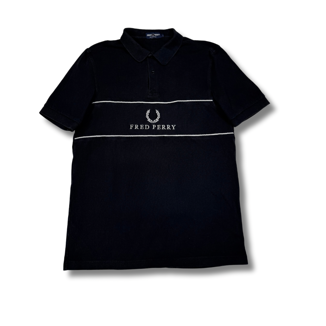 Fred Perry Poloshirt Schwarz (L)