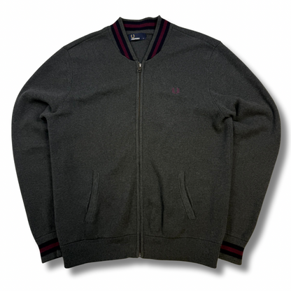 Fred Perry Zip-Pullover Grau (L)