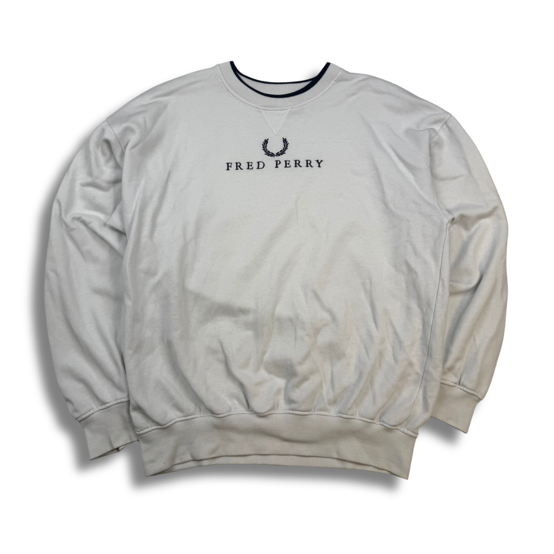 Fred Perry Pullover Weiß (M)