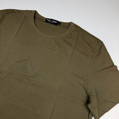 Fred Perry T-Shirt Olivgrün (L)