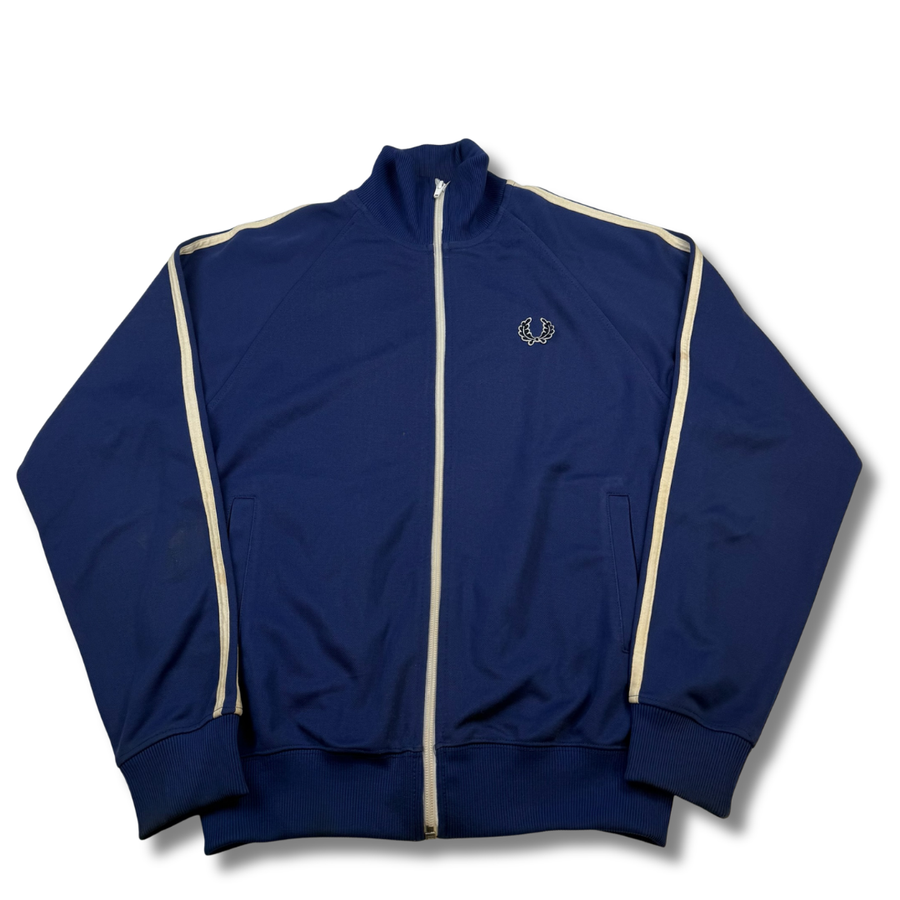 Fred Perry Vintage Trainingsjacke Navyblau (XS) VERSCHMUTZT