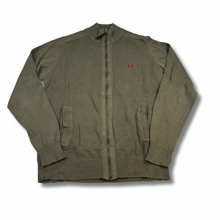 Fred Perry Zipper Olivgrün (M)