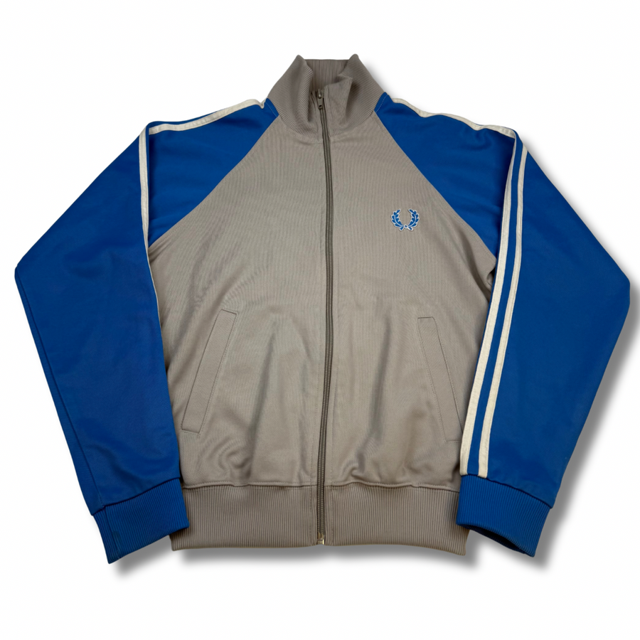 Fred Perry Vintage Trainingsjacke Grau-Blau (XS)
