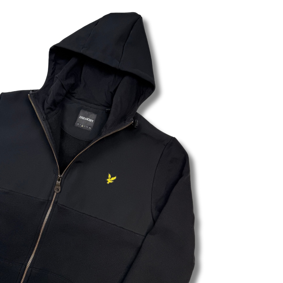 Lyle & Scott Zip-Hoodie Schwarz (M)
