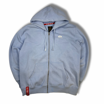 Alpha Industries Zipper Hellblau (XL)