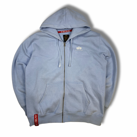Alpha Industries Zipper Hellblau (XL)