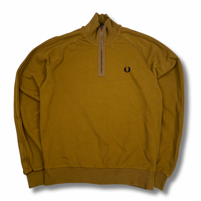 Fred Perry Half-Zip Braun (S)