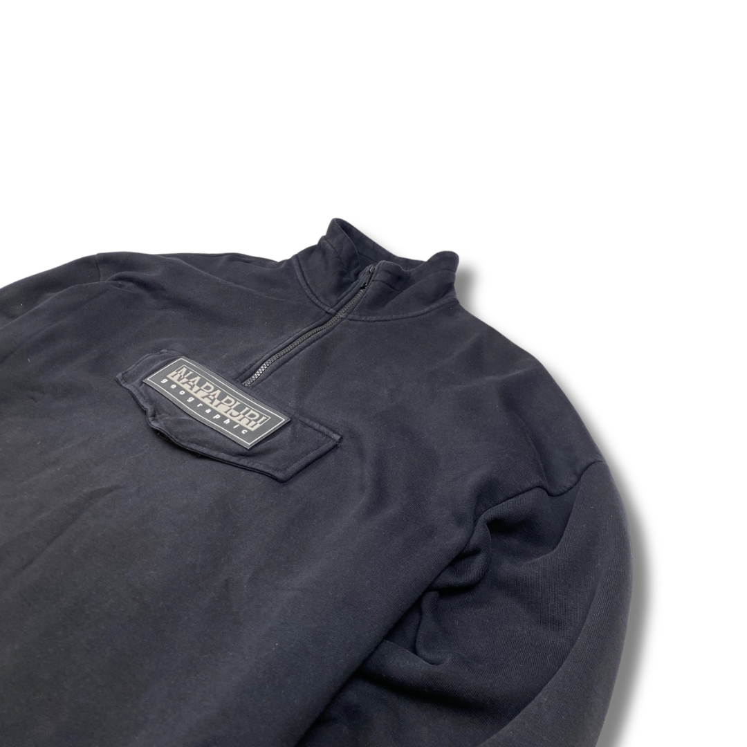 Napapijri Fleecepullover Schwarz (M)