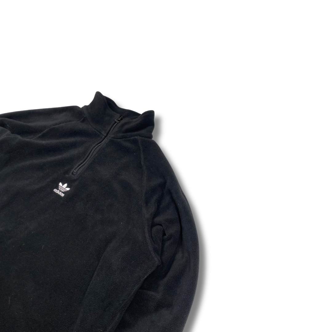 Adidas Retro Fleecepullover Schwarz (L)