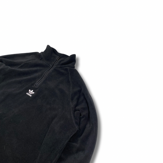 Adidas Retro Fleecepullover Schwarz (L)