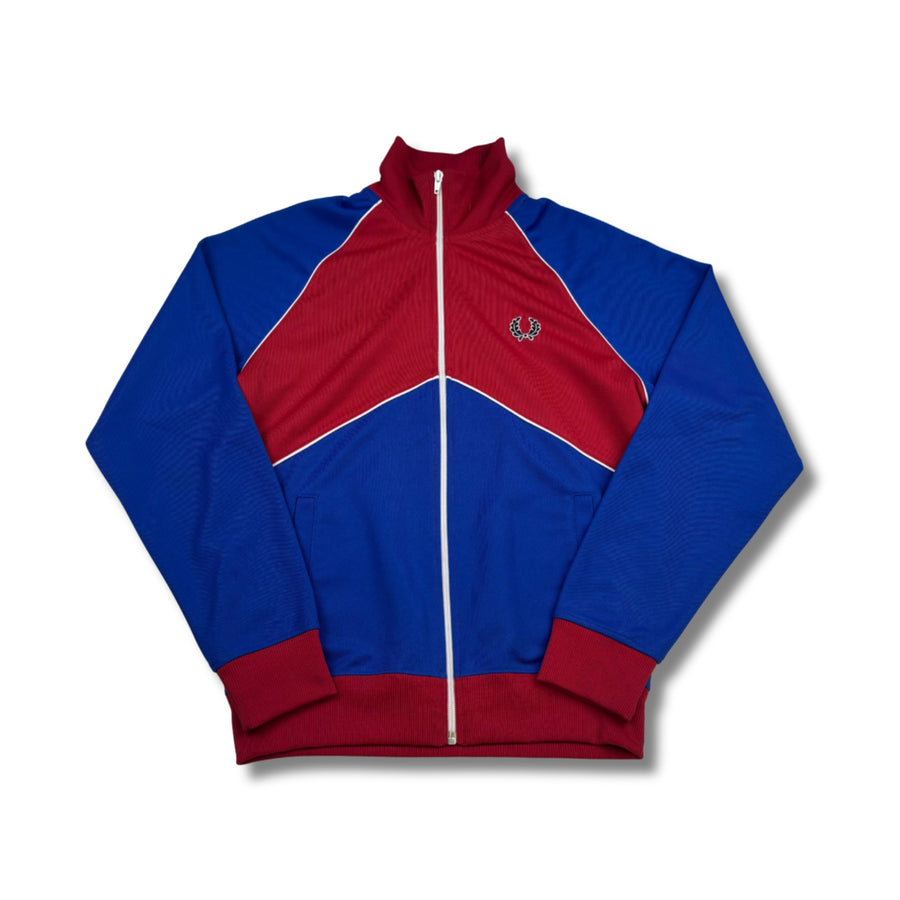 Fred Perry Retro Trainingsjacke Blau-Rot (S)