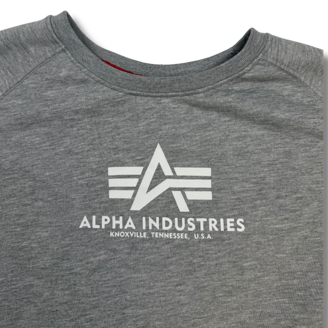 Alpha Industries Pullover Grau (M)
