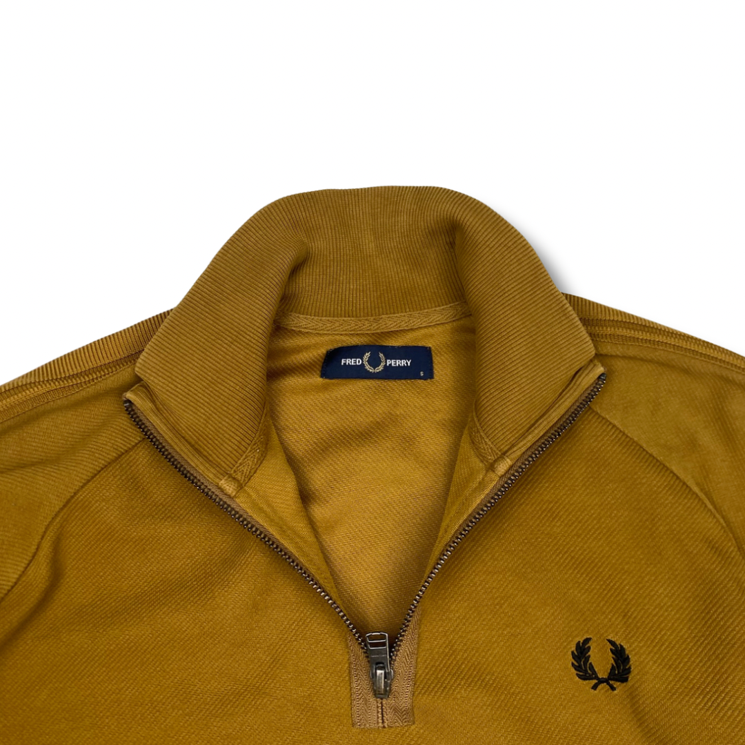Fred Perry Half-Zip Braun (S)