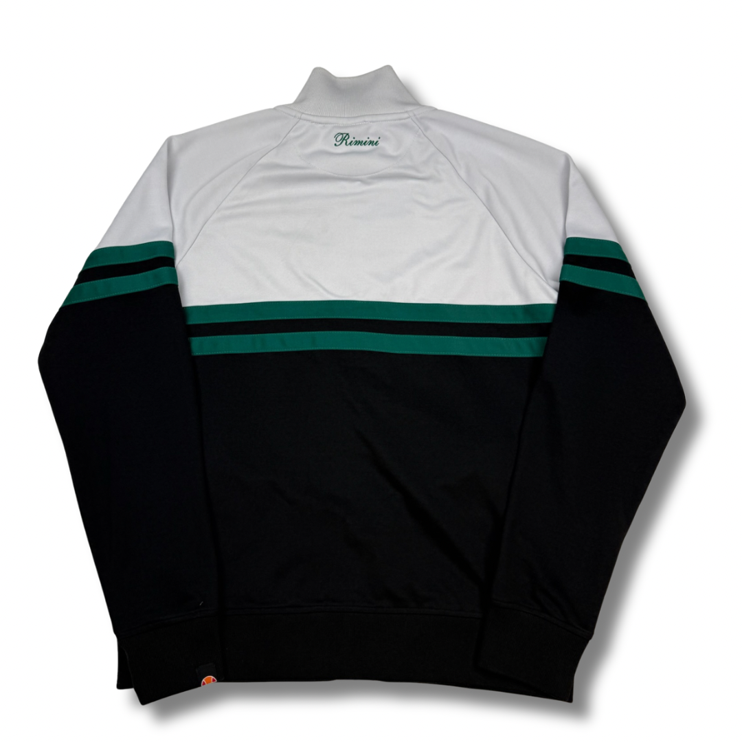Ellesse Rimini Trainingsjacke Weiß-Schwarz-Grün (L)