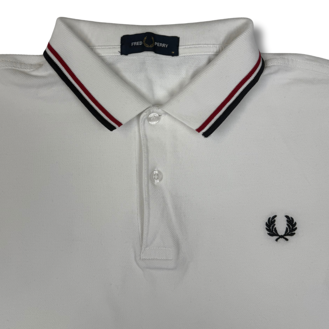 Fred Perry Poloshirt Weiß (M)