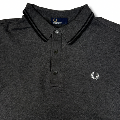 Fred Perry Langarm Poloshirt Grau (M)