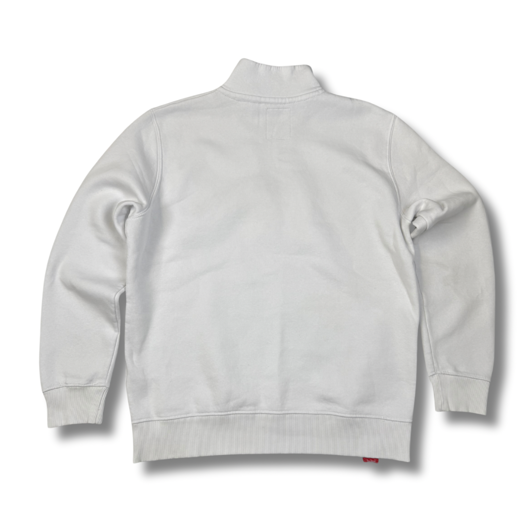 Alpha Industries Half Zip Weiß (M)