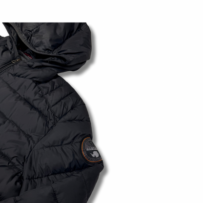 Napapijri Steppjacke Schwarz (M)  – Leichte Pufferjacke mit Kapuze