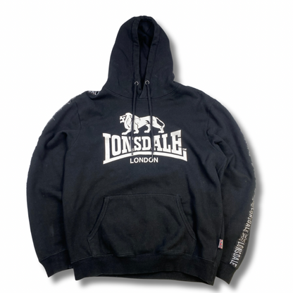 Lonsdale Kaputzenpullover Schwarz (M)