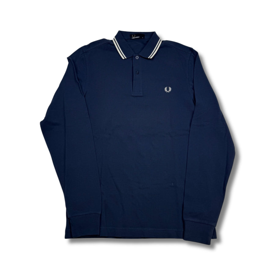Fred Perry Poloshirt Lang Navy Blau (S)