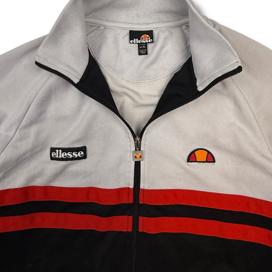 Ellesse Rimini Trainingsjacke Weiß-Rot (XL)