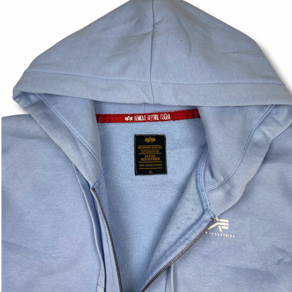 Alpha Industries Zipper Hellblau (XL)