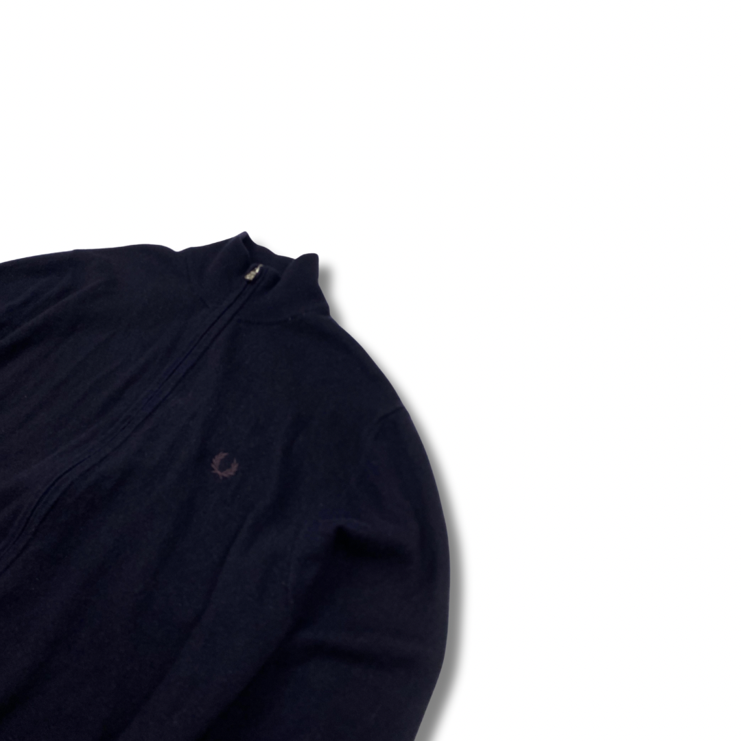 Fred Perry Full Zip Woll Jacke (L)