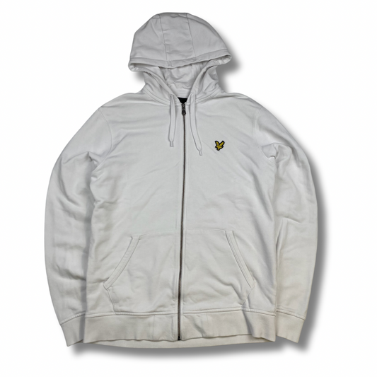 Lyle & Scott Zip-Hoodie Weiß (M)