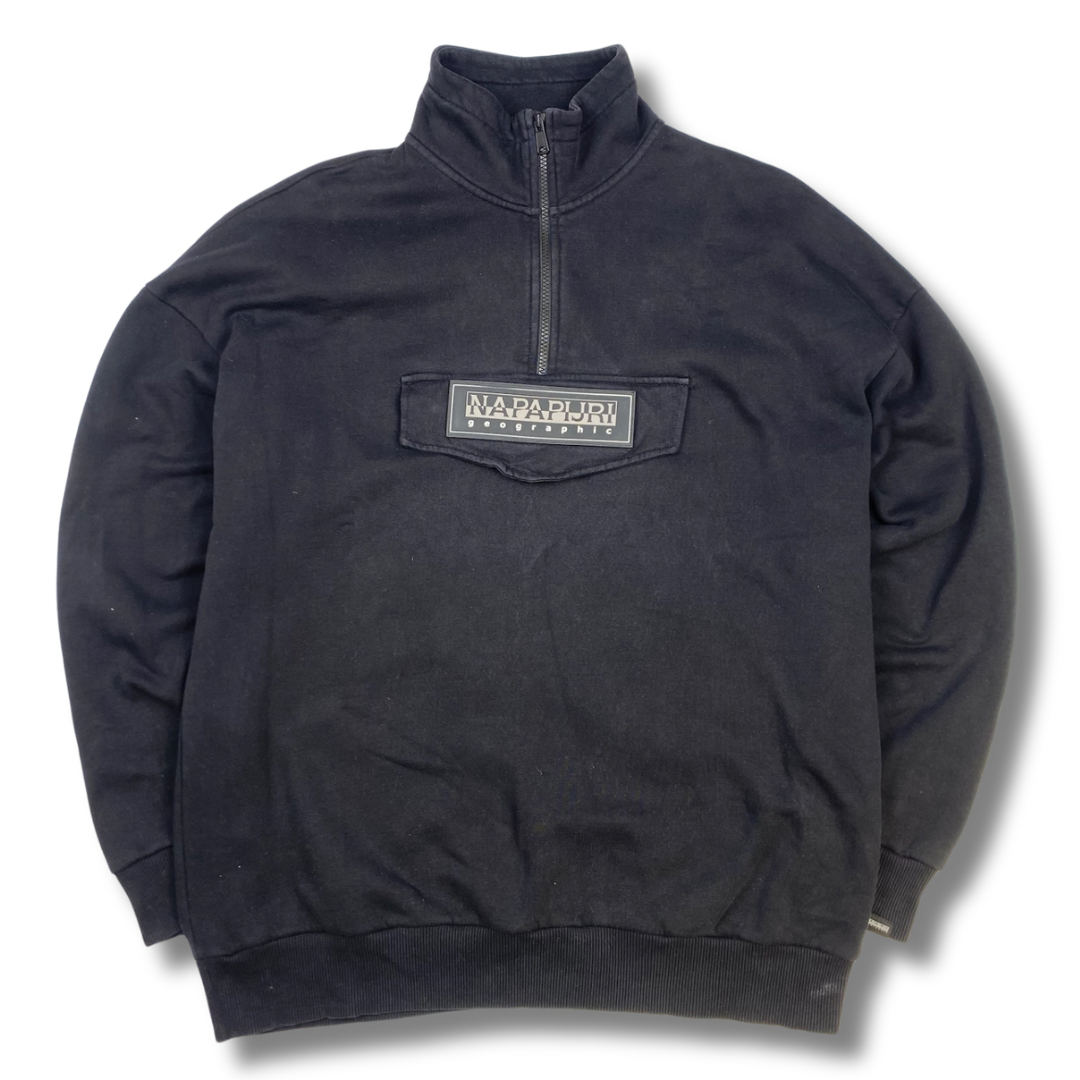 Napapijri Fleecepullover Schwarz (M)
