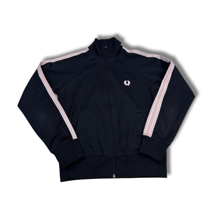 Fred Perry Trainingsjacke Schwarz-Pink (S)