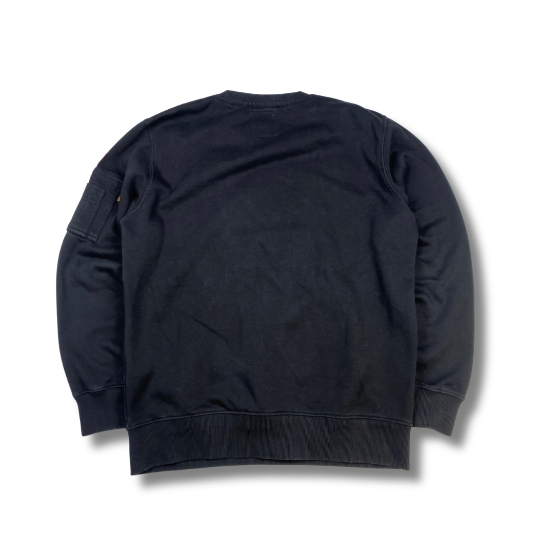 Alpha Industries Pullover Schwarz (L)