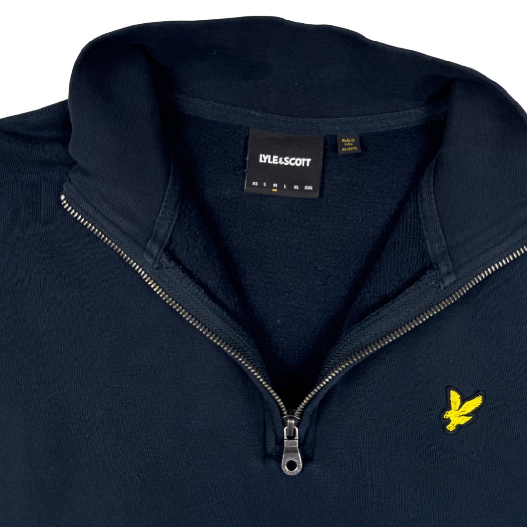 Lyle & Scott Half Zip Blau (M)