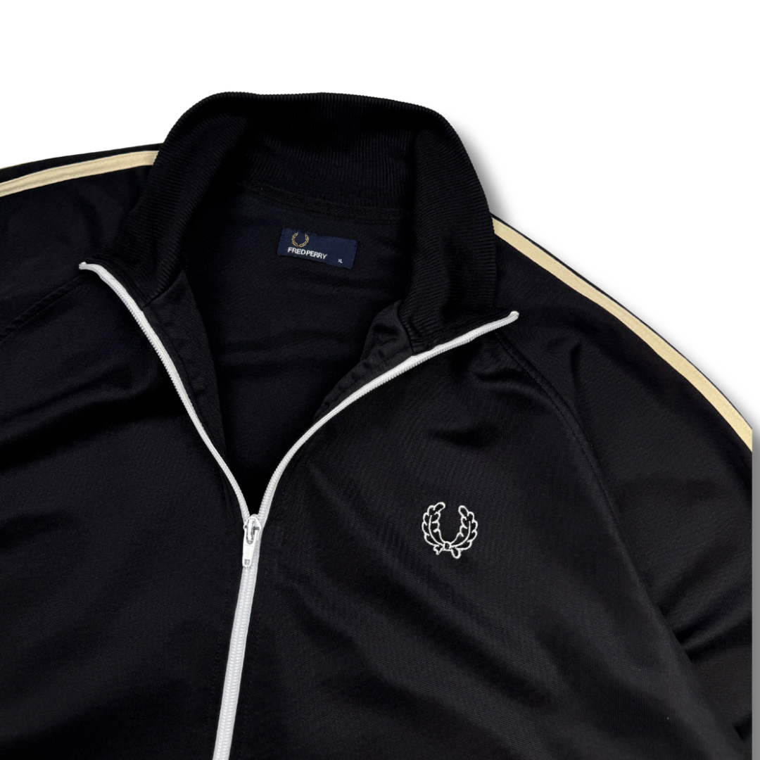 Fred Perry Trainingsjacke Schwarz (XL)