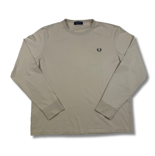 Fred Perry Pullover mit Backprint Beige (XL)