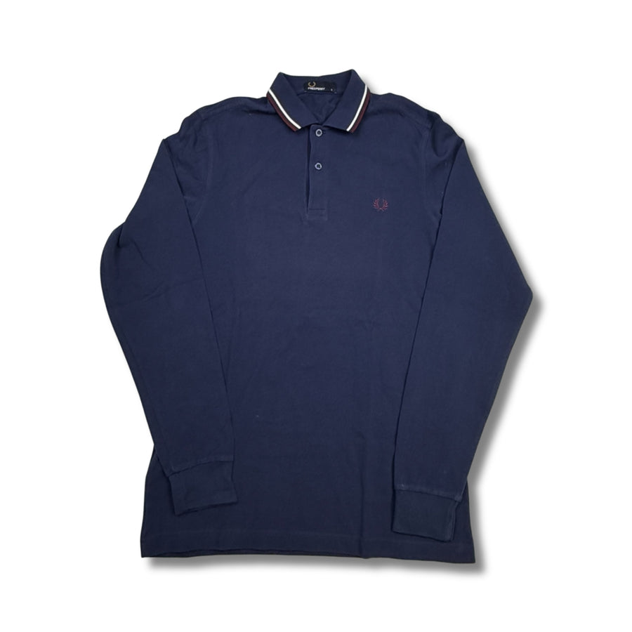 Fred Perry Poloshirt Lang Navy Blau (S)